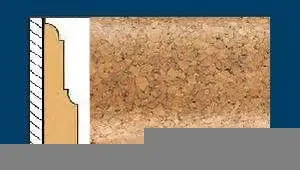 Плинтус пробковый ArtCorkDesing С 104 (Колер 8) 12x40x910 мм