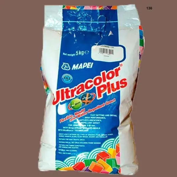 Цементная затирка Mapei Ultracolor Plus №136 Гончарная глина 5 кг.