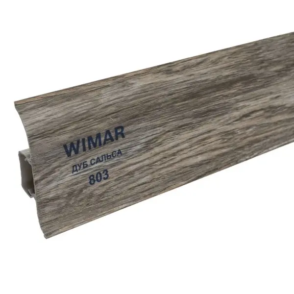 Пластиковый плинтус Wimar № 803 Дуб Сальса (58х25х2500мм)