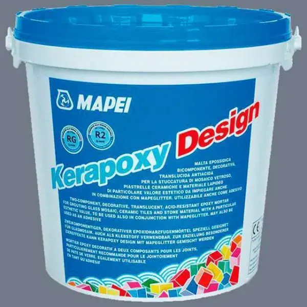 Эпоксидная затирка Mapei Kerapoxy Design №720 Жемчужно-серый 3 кг.