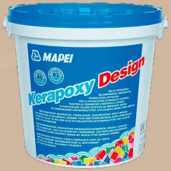 Эпоксидная затирка Mapei Kerapoxy Design №138 Миндаль 3 кг.