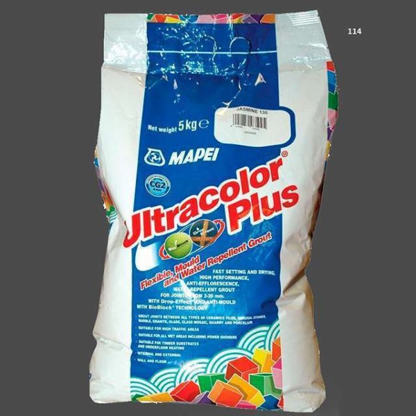 Цементная затирка Mapei Ultracolor Plus №114 Антрацит 2 кг.