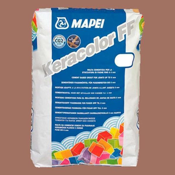 Цементная затирка Mapei Keracolor FF №142 Коричневый 2 кг.